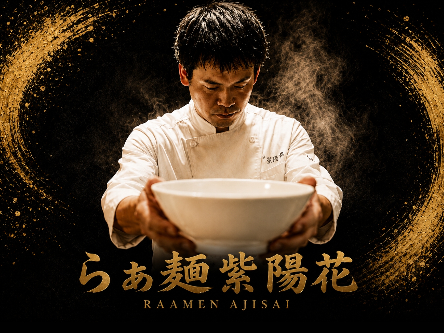 らぁ麺 紫陽花 の店舗ポスター